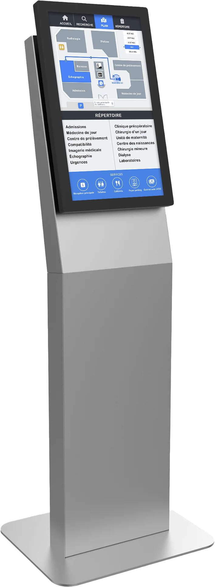 Landscape/Portrait Kiosk Stand 15" 22" 32"