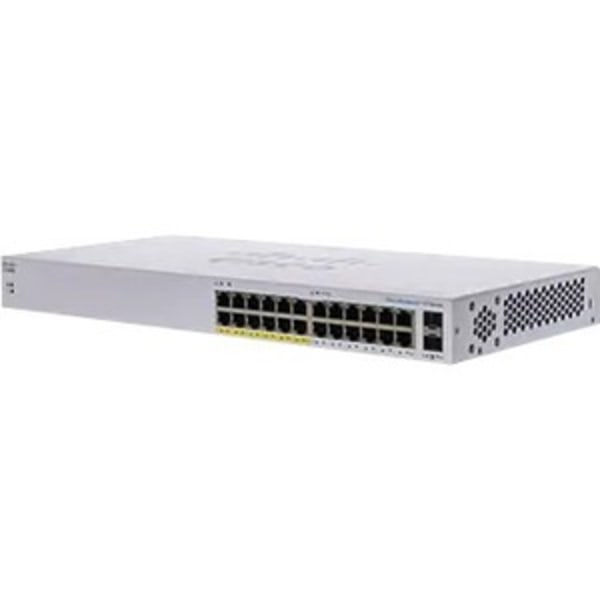 CBS110 UNMANAGED 24-PORT GE, PARTIAL POE, 2X1G SFP SHARED