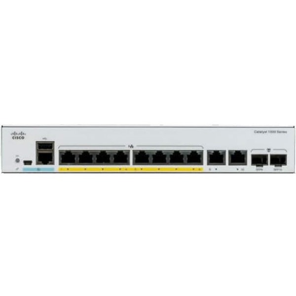 CATALYST 1000 SERIES SWITCHES, 8X 10/100/1000 ETHERNET PORTS, 2X 1G SFP AND RJ-4