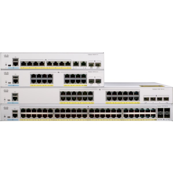 SWITCH - C1000-8P-E-2G-L - WIRED - 1GBPS - NETWORKING / PORTS QTY: 15 - GIGABIT