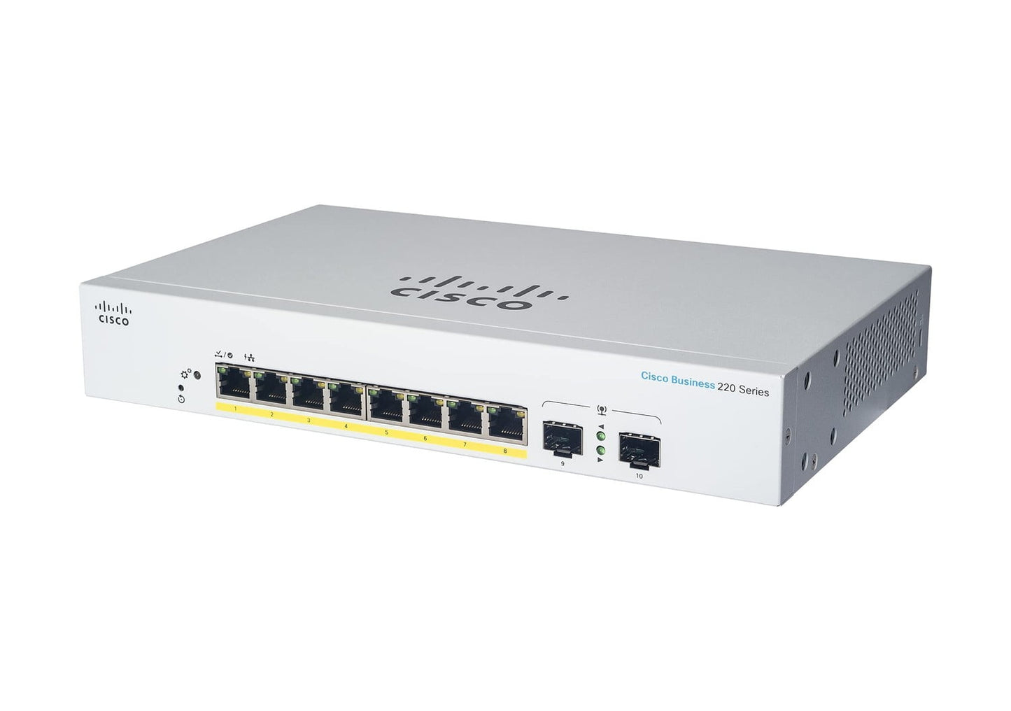 CBS220 SMART 8-PORT GE, POE, EXT PS, 2X1G SFP