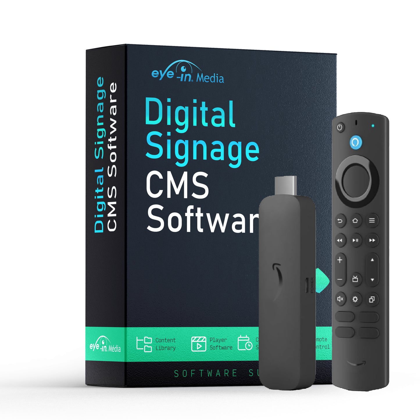 Package 1 year Digital Signage CMS + Amazon Signage Stick